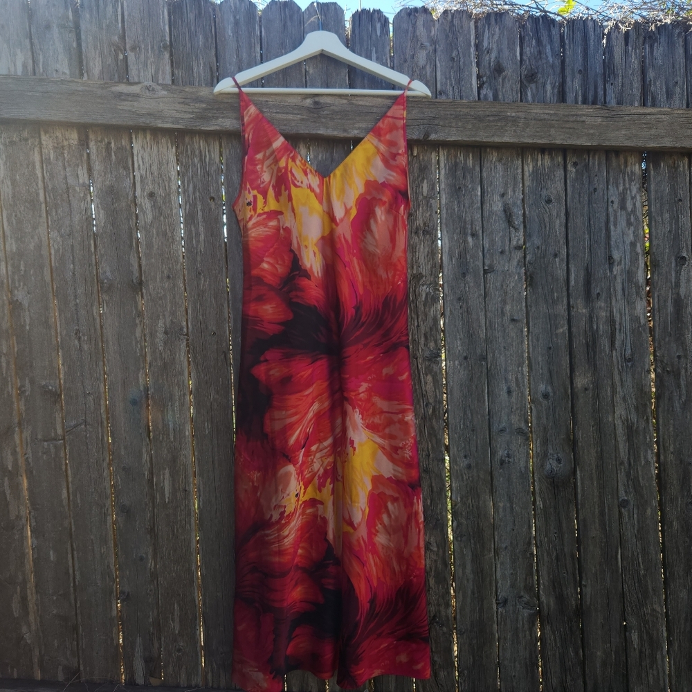 Vintage Sensara Tropical Lingerie Slip Dress